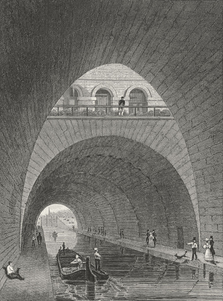 FONTAINE. Canal L'ourcq(L'elephant). Paris Fountain 1834 old antique print